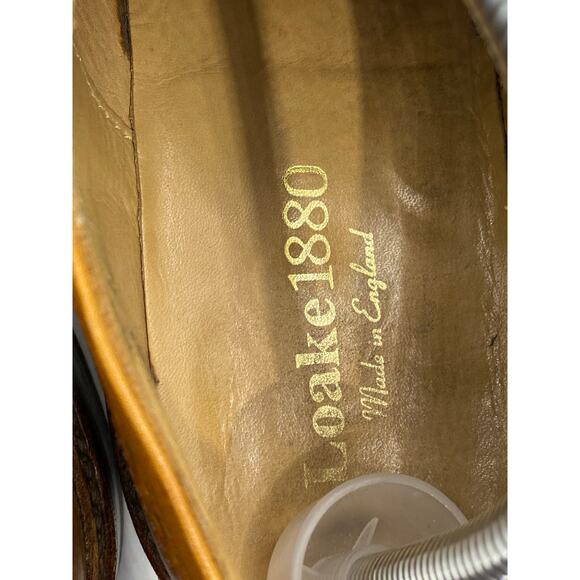LOAKE 1880 Men\'s Brown Leather Ashby Wingtip Lace-Up Oxford Shoes SZ 8.5 main image 5